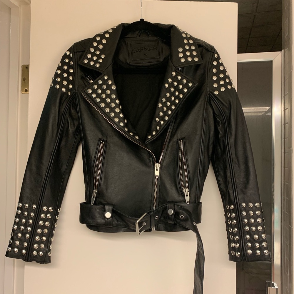 Carmar Leather Jacket With Studs - image 1